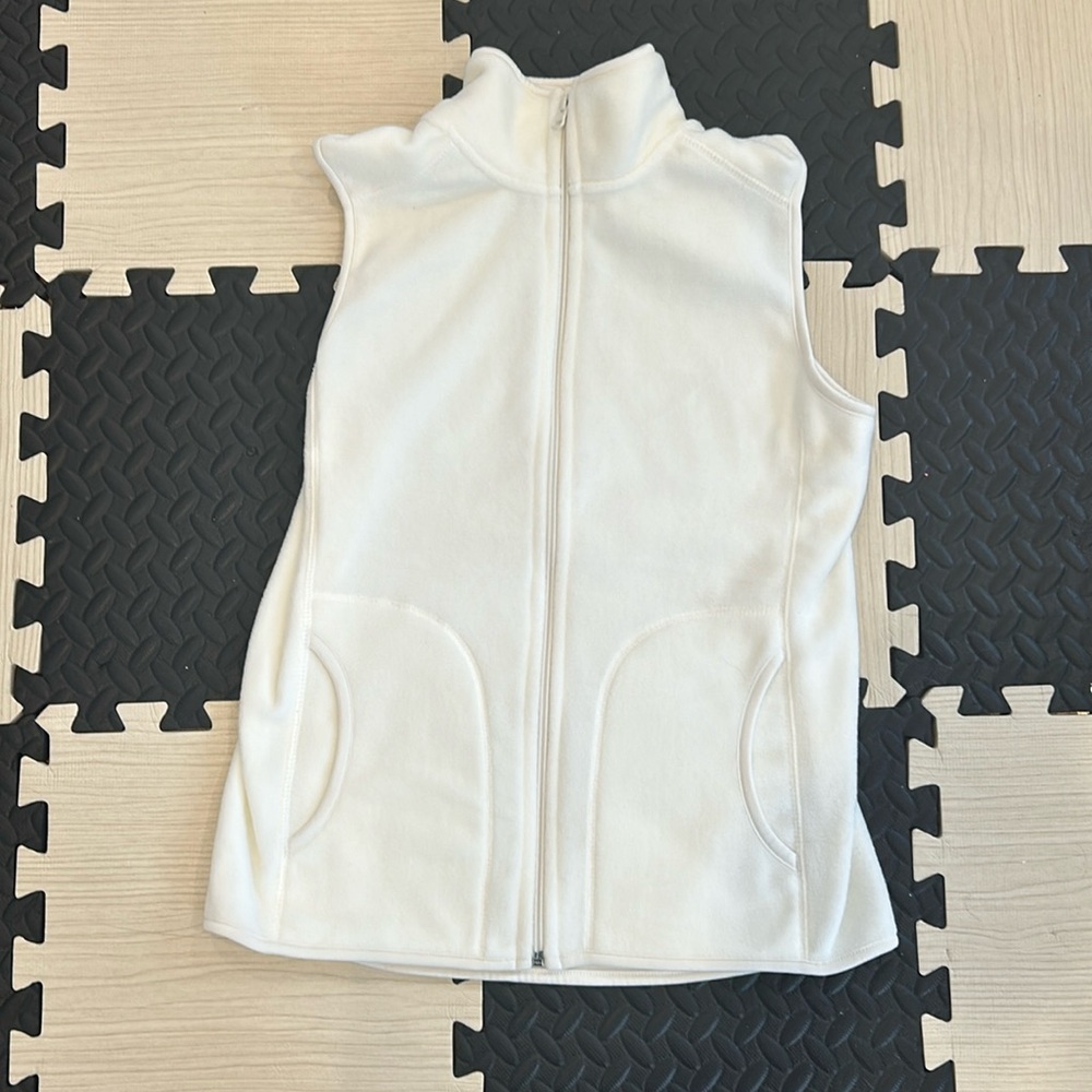 Old Navy Fleece Zip-Up High Collar Vest with Pockets - Size s
